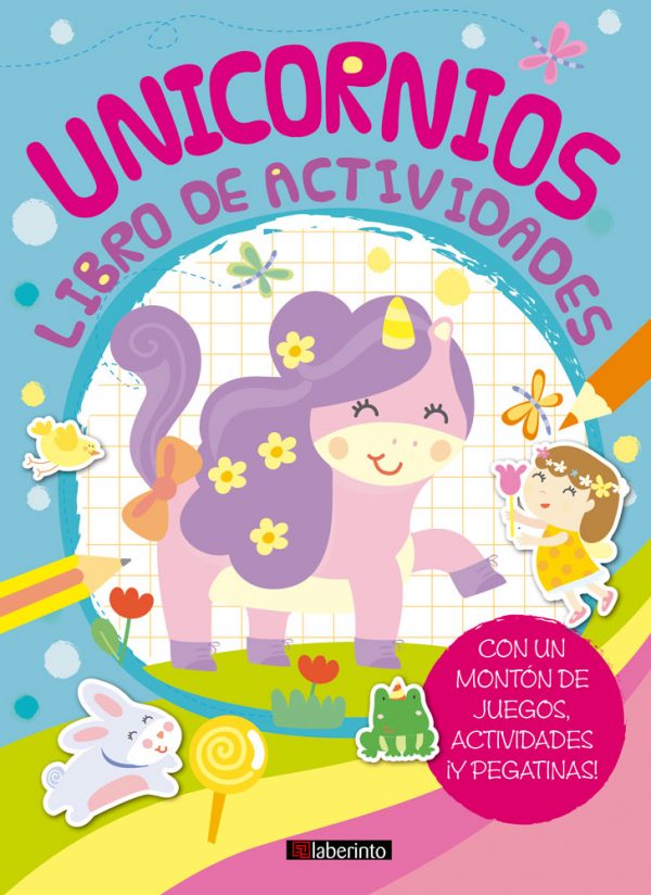 Cubierta Unicornios. Libro de actividades