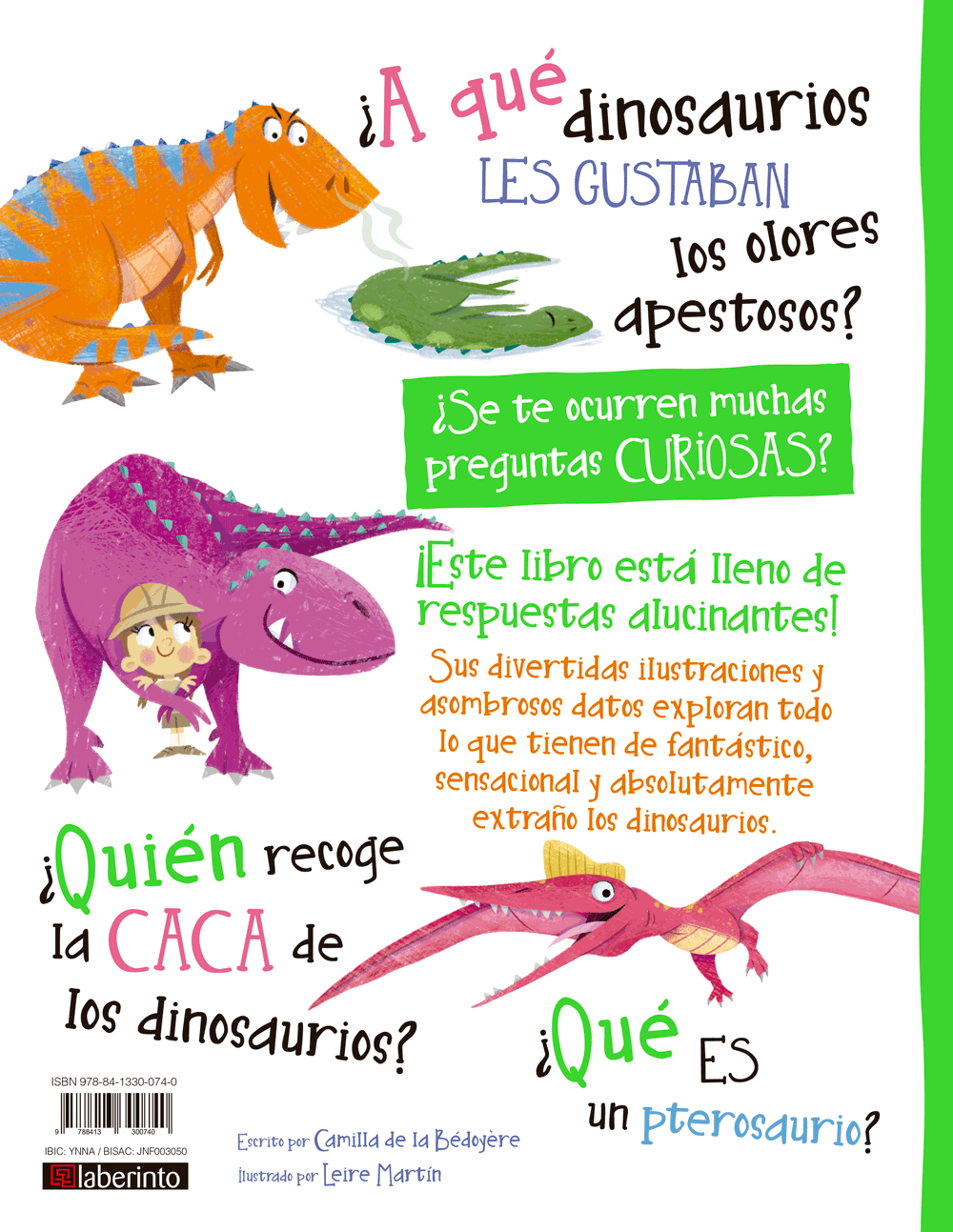 Preguntas y curiosas sobre... Dinosaurios - Ediciones Laberinto